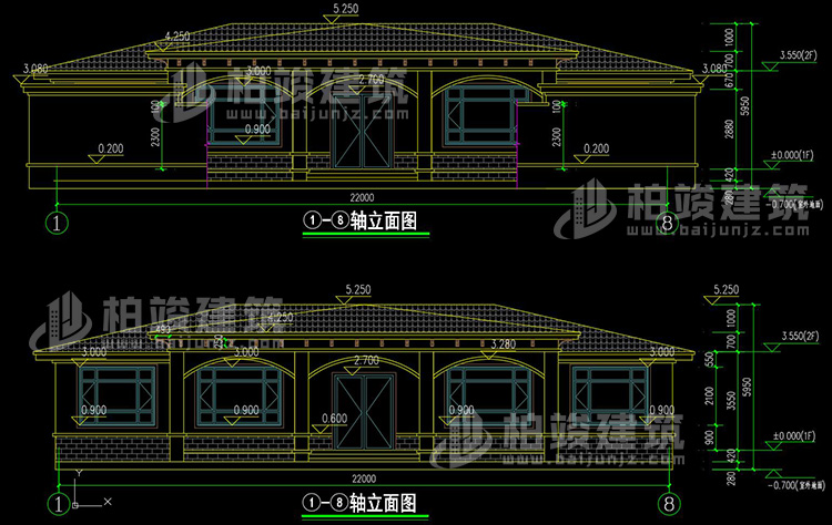 正立面图