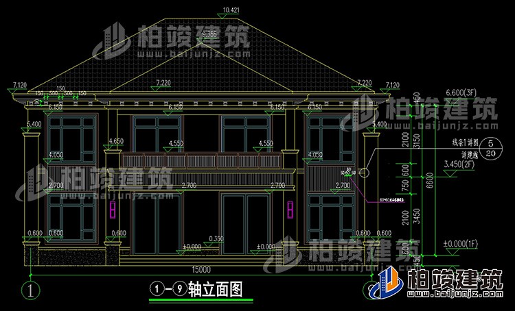 正立面图