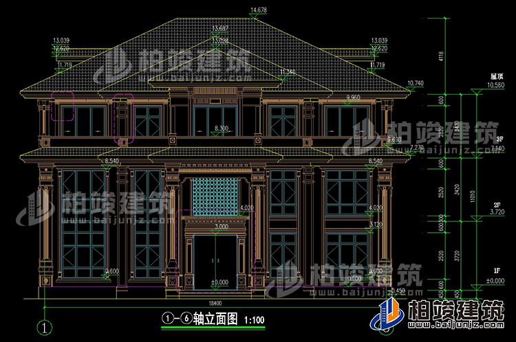 正立面图